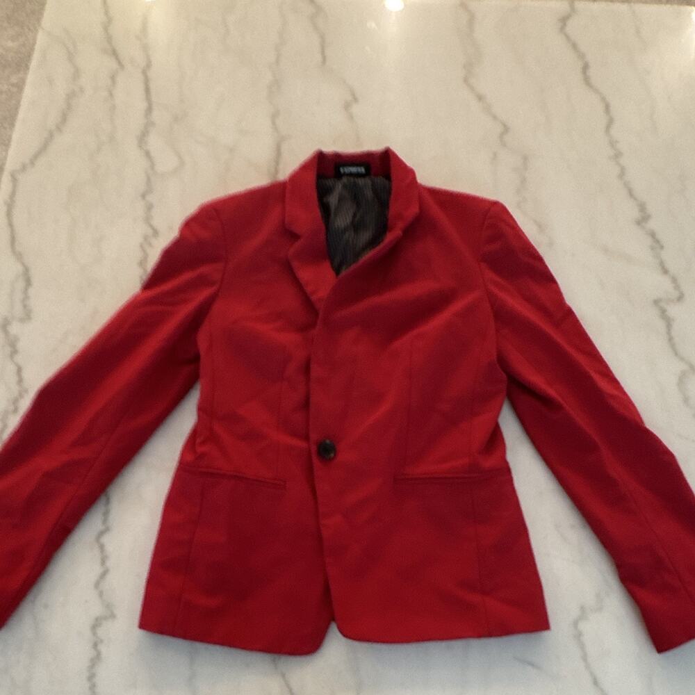 Express Women’s Blazer Size 12 red. SKU 0047